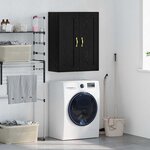 vidaXL Meuble mural Chêne noir 69 5 x 34 x 90 cm Bois d'ingénierie