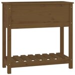 vidaXL Jardinière avec étagère Marron miel 82 5x34 5x81 cm Bois de pin