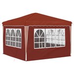 vidaXL Tente de fête pop-up 288 x 288 x 245 cm Terre cuite