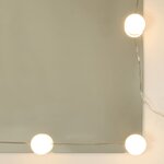 vidaXL Coiffeuse avec LED Gris béton 60x40x140 cm