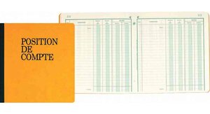 Piqûre 'Position de compte' 210 x 190 mm 80 pages EXACOMPTA