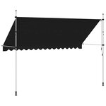 vidaXL Auvent manuel rétractable 400 cm Anthracite