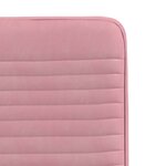 vidaXL Chaises à manger lot de 4 Rose Velours