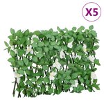 vidaXL Treillis de lierre artificiel extensible vert 5 Pièces 180x30 cm