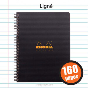 Bloc meeting book 160x210 a5+ 160p rhodia
