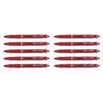 Stylo à bille acroball begreen pointe moyenne rouge x 10 pilot