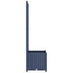 vidaXL Jardinière avec treillis bleu gris 40x40x136 cm PP