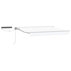 vidaXL Auvent rétractable électrique Blanc 3 x 2 5 m