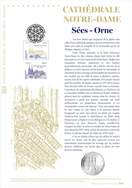 Document philatélique - Cathédrale Notre-Dame de Sée