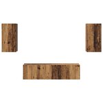 vidaXL Ensemble meuble TV 4 Pièces Bois ancien 30.5 x 30 x 60 cm