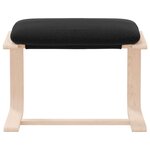 vidaXL Repose-pied Noir 51x41x40 cm Tissu