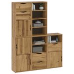 vidaXL Armoires latérales 5 Pièces ODDA 40x24x79 cm bois massif pin