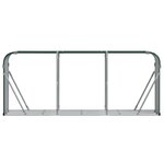 vidaXL Porte-bûches vert 234x45x100 cm acier galvanisé