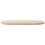 vidaXL Plateau de table 100x50x2 5 cm Bois massif Pin Ovale
