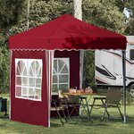 vidaXL Tente de fête pop-up 195 x 195 x 245 cm Bordeaux Tissu Oxford