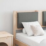 vidaXL Tête de lit Autre Marron 120 cm Bois massif en pin