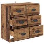 vidaXL Buffet Bois Ancien 70 x 35 5 x 67 5 cm Bois d'ingénierie