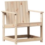 vidaXL Salon de jardin 3 Pièces bois massif de pin