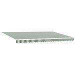 vidaXL Tissu de remplacement d'auvent pour cadre de 5x3 m vert et blanc