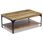 vidaXL Table basse Bois de manguier 100x60x38 cm