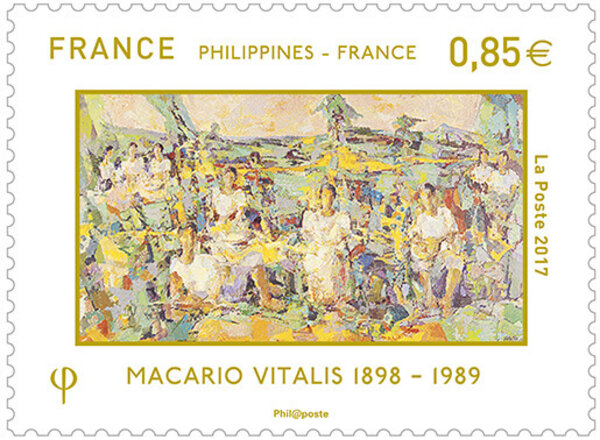 Timbre Emission commune : France / Philippines - Vitalis