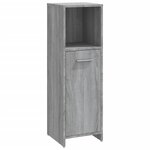 vidaXL Armoire de bain Sonoma gris 30x30x95 cm Bois d'ingénierie