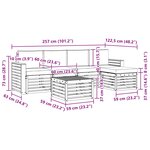 vidaXL Ensemble de canapés d'extérieur 6 Pièces Naturel et Anthracite