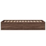 vidaXL Cadre de lit sans matelas chêne marron 100x200 cm
