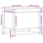 vidaXL Boîte de rangement avec couvercle noir bois d'ingénierie