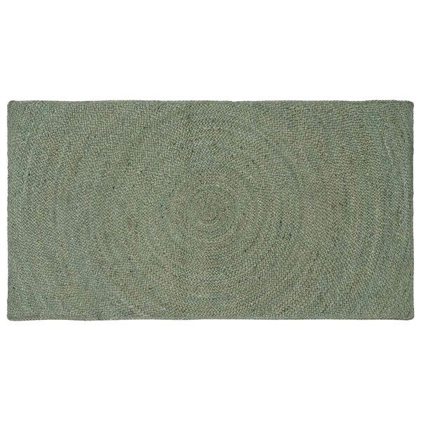 vidaXL Tapis de surface Vert olive 100 x 200 cm Jute