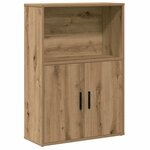 vidaXL Bibliothèque chêne artisanal 60x24x85 cm bois d'ingénierie