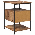 vidaXL Cabinet de chevet Bois ancien 40 x 42 x 56 cm Bois d'ingénierie
