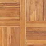 vidaXL Dessus de table Bois de teck solide Rond 2 5 cm 90 cm
