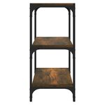 vidaXL Bibliothèque Chêne fumé 40x33x70 5cm Bois d'ingénierie et acier