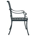 vidaXL Chaise de jardin 2 Pièces Vert 56 x 55 x 92 5 cm Aluminium
