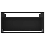 vidaXL Armoire sous évier de salle de bain Noir 56 x 37 5 x 81 cm
