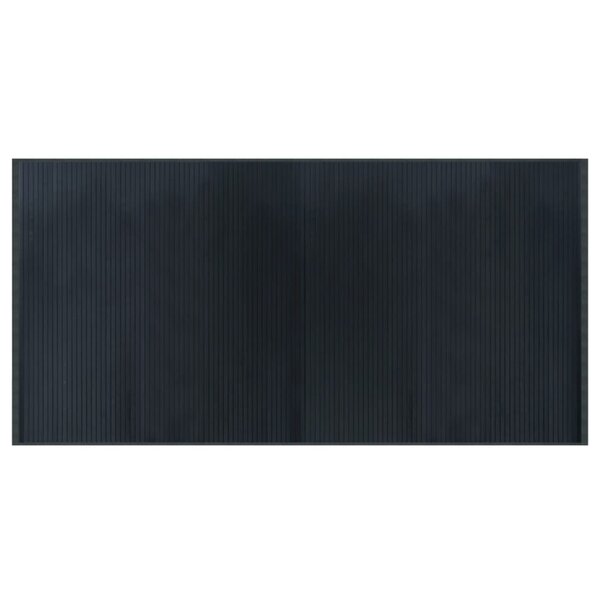 vidaXL Tapis rectangulaire gris 100x200 cm bambou