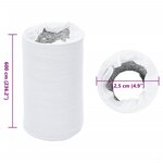 vidaXL Conduit de ventilation aluminium et PVC 6 m Ø12 5 cm