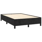 vidaXL Sommier à lattes de lit et matelas LED noir 120x190 cm velours