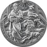 THE RESCUE OF DANIEL Bible Stories 2 Once Argent Coin 2000 Francs Cameroon 2024