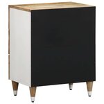 vidaXL Table de chevet 50x33x60 cm bois de manguier massif