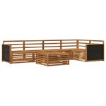 vidaXL Ensemble de canapés d'extérieur 6 pc Naturel