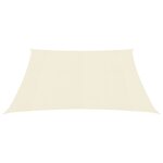 vidaXL Voile d'ombrage 160 g/m² Crème 4 5x4 5 m PEHD