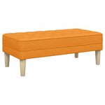 vidaXL banc Jaune foncé 113 x 57 x 39 cm tissu