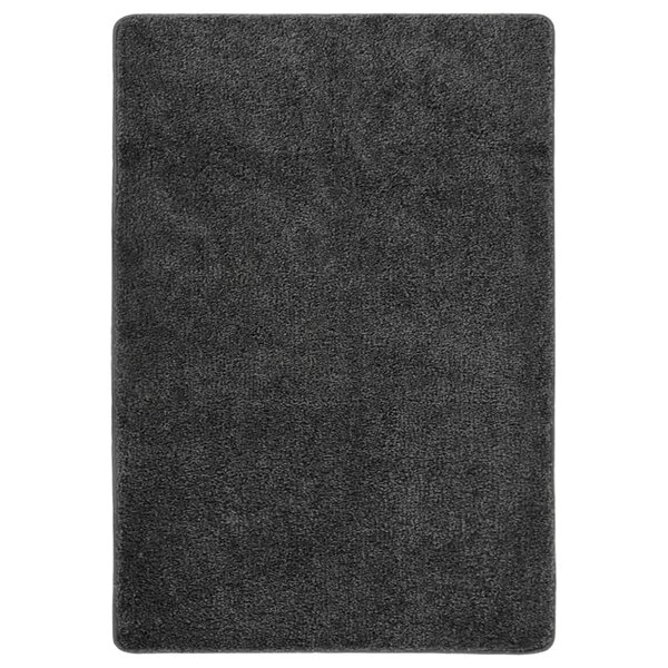 vidaXL Tapis shaggy antidérapant Gris 120x170 cm