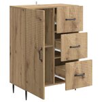 vidaXL Buffet Chêne artisanal 66 x 34 5 x 89 5 cm Bois d'ingénierie