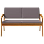 vidaXL Banc de jardin Marron Bois d'acacia massif