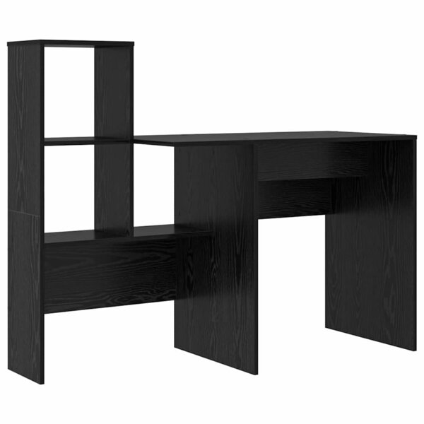 vidaXL Bureau Chêne noir 131 5 x 50 x 106 5 cm Bois d'ingénierie