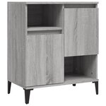 vidaXL Buffets 2 Pièces sonoma gris 60x35x70 cm bois d'ingénierie