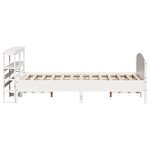 vidaXL Cadre de lit sans matelas blanc 160x200 cm bois de pin massif